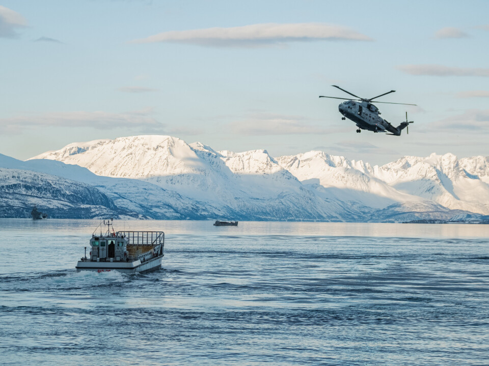Nordic Response 2024, Badderen MH-101 helikopter