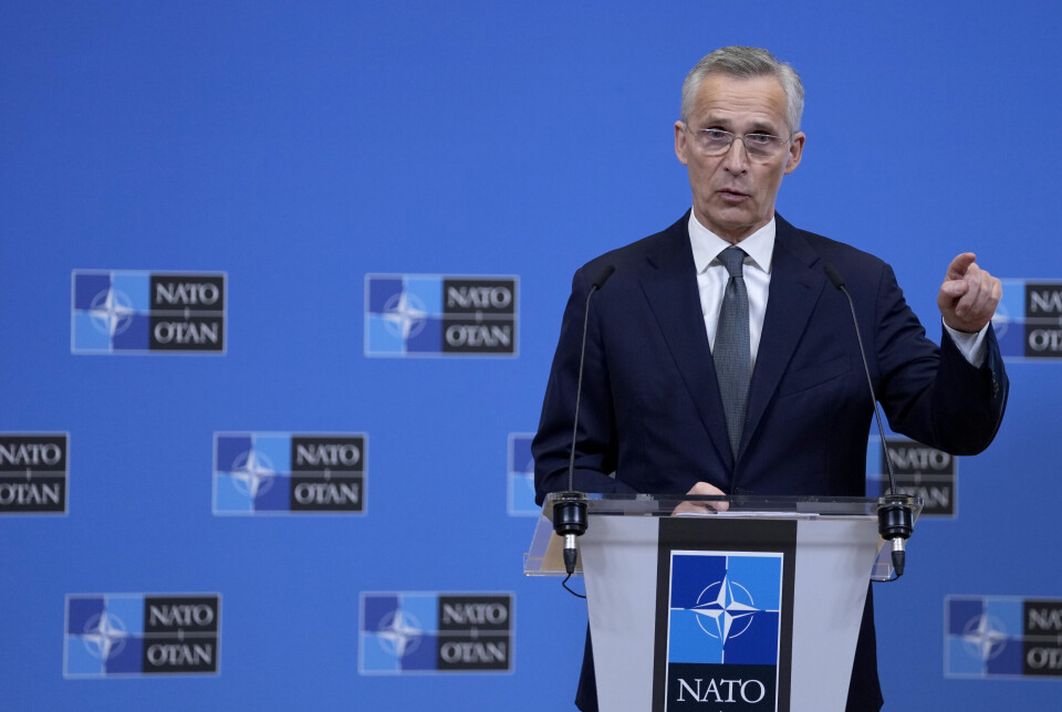 NYTT FOND: Generalsekretær i Nato, Jens Stoltenberg, presenterete rapporten for 2023 den 14. mars i Brussel.