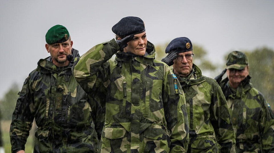 SNART OFFISER: Kronprinsesse Victoria av Sverige skal utdannes som offiser på Försvarshögskolan. Kronprinsesse Victoria.