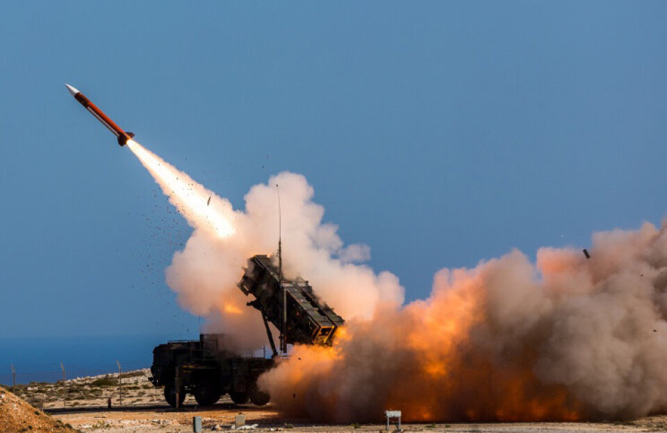 PATRIOT: Et missil avfyres fra Patriot-systemet i Hellas i 2017. Nå skal Ukraina få misiler til samme type system.