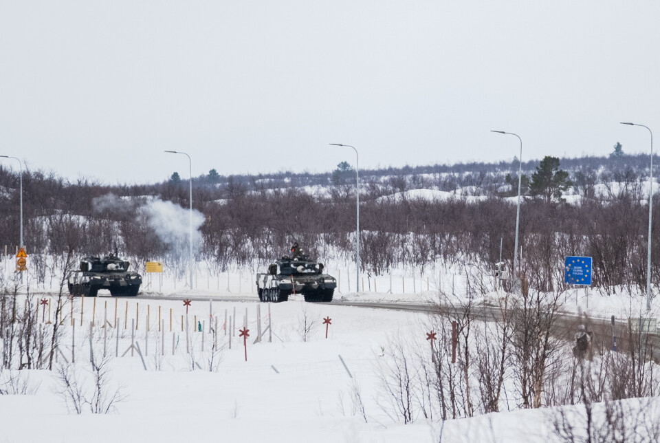 GRENSESAMARBEID: Under Nordic Response ble det gjennomført grensepassering mellom Finland og Norge. Nå skal grensesamarbeidet styrkes.
