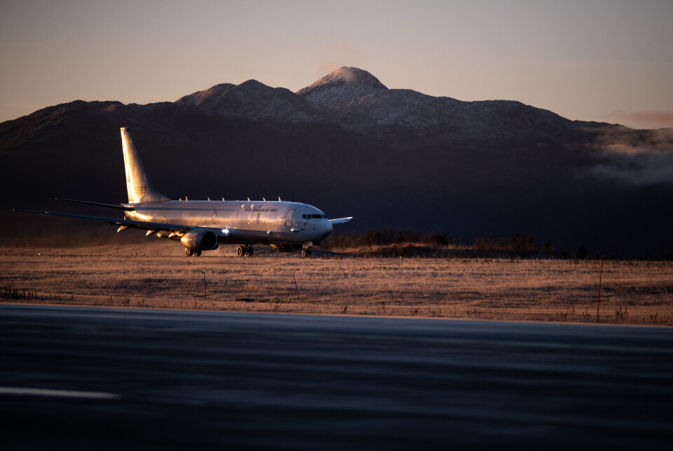 OVERVÅKING: Et Poseidon P-8 tar av fra Evenes flystasjon.