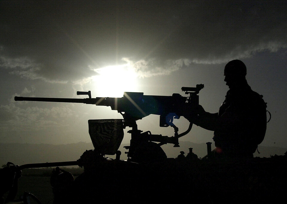 SJU MÅNEDER: En britisk offiser, som tjenestegjorde i Afghanistan slik som soldaten i bildet ovenfor, anklages for spionasje.