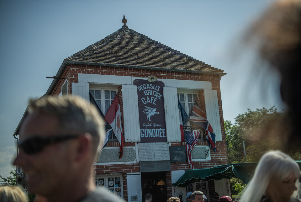 CAFÉ GONDRÉE: Kafeen ved Pegasus-broen er det første huset som ble frigjort under D-dagen.