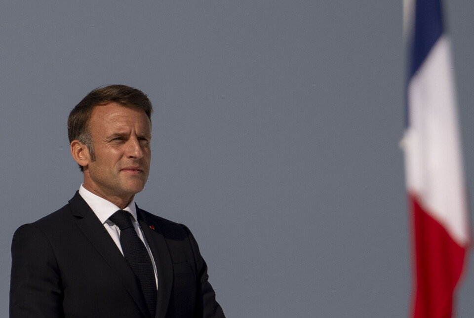 INSTRUKTØRER: Frankrikes president Emmanuel Macron hevder Ukraina har bedt om militærinstruktører.
