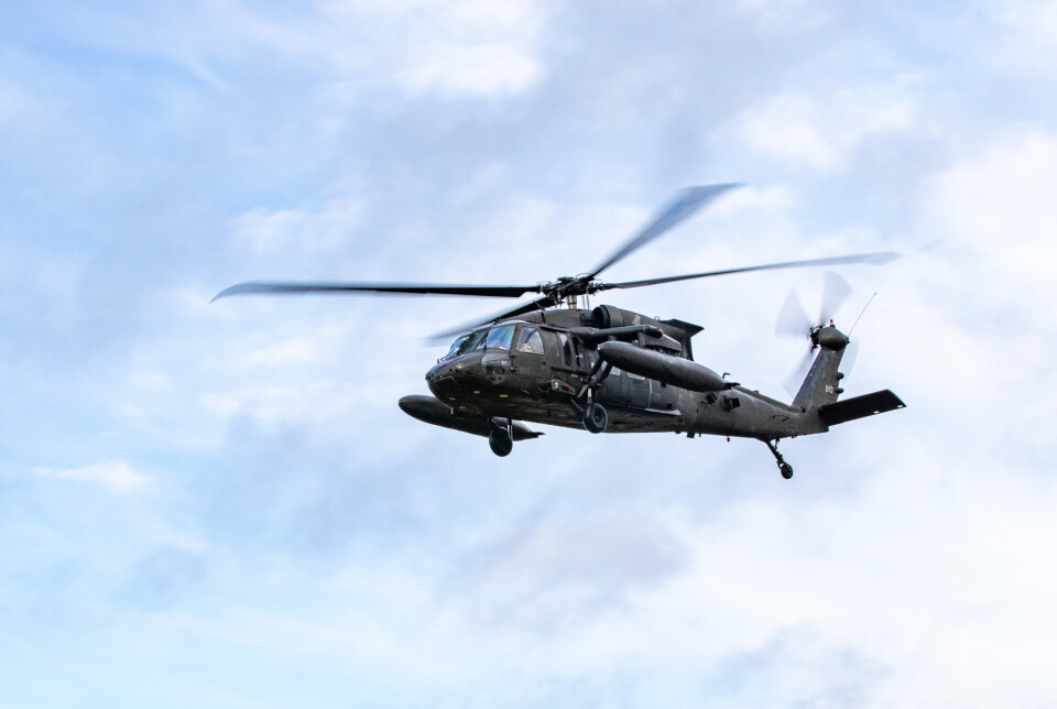24 STYKK: Sverige og Østerrike skal til sammen kjøpe 24 helikoptre. USA har nettopp godkjent salget. Bilde er for illustrasjon, men viser det samme type helikopteret, UH60-M Black Hawk.