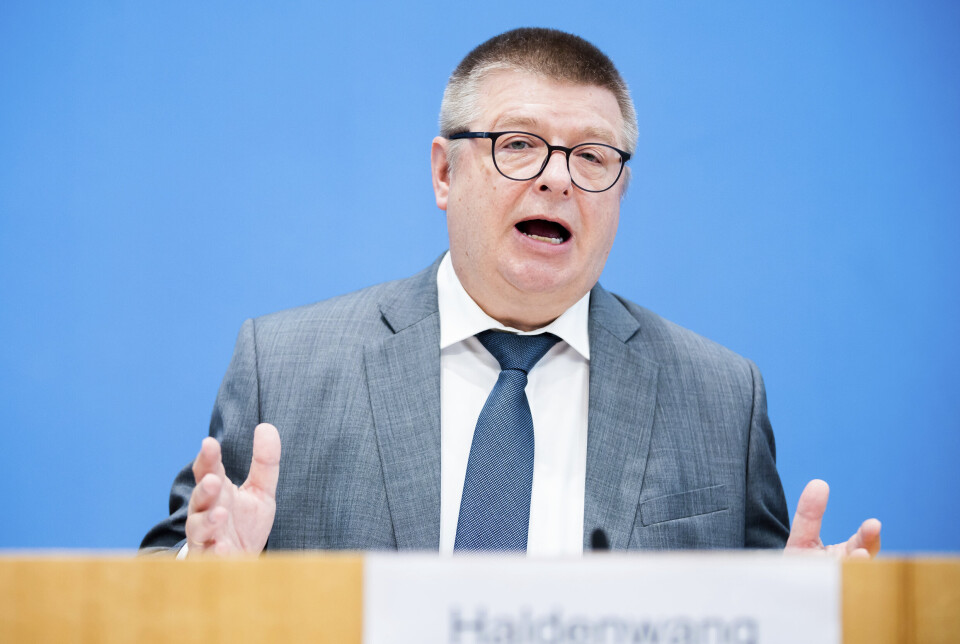 PÅ SPIONJAKT: Sjef i Bundesamt für Verfassungsschutz (BfV) Thomas Haldenwang mener Russland vil kjøpe tyske spioner.
