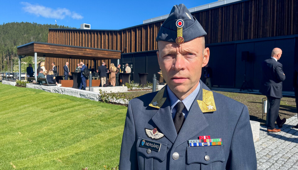 VIKTIG KAPASITET: Jarle Nergård sier F-35 med JSM er avgjørende for å kunne ta vare på norske nærområder. Jarle Nergård, sjef for Luftkapasiteter i Forsvarsmateriell