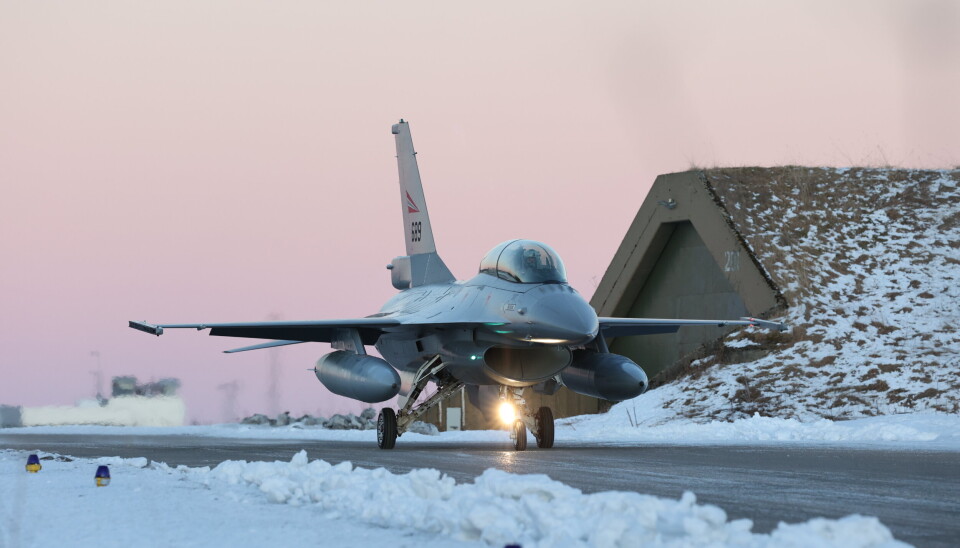 BODØ FLYBASE: F-16 gjør seg klar til å ta av fra rullebanen.