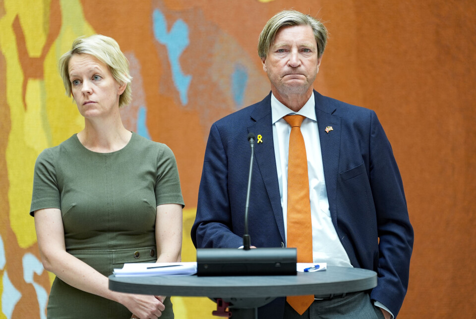 ANSVARSFRASKRIVELSE: Ingrid Fiskaa (SV) og Christian Tybring-Gjedde (Frp) peker på mangel på tydelig ansvar i Forsvarsmateriells investeringspraksis.