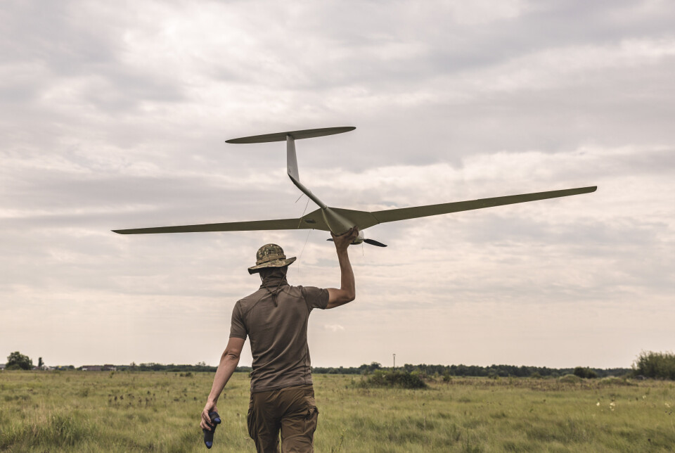DRONE: I Ukraina-krigen har droner og andre robot-systemer blitt hyppig brukt.