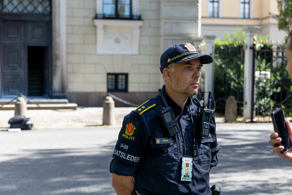 INNSATSLEDER: Politiets innsatsleder på stedet, Anders Rønning.