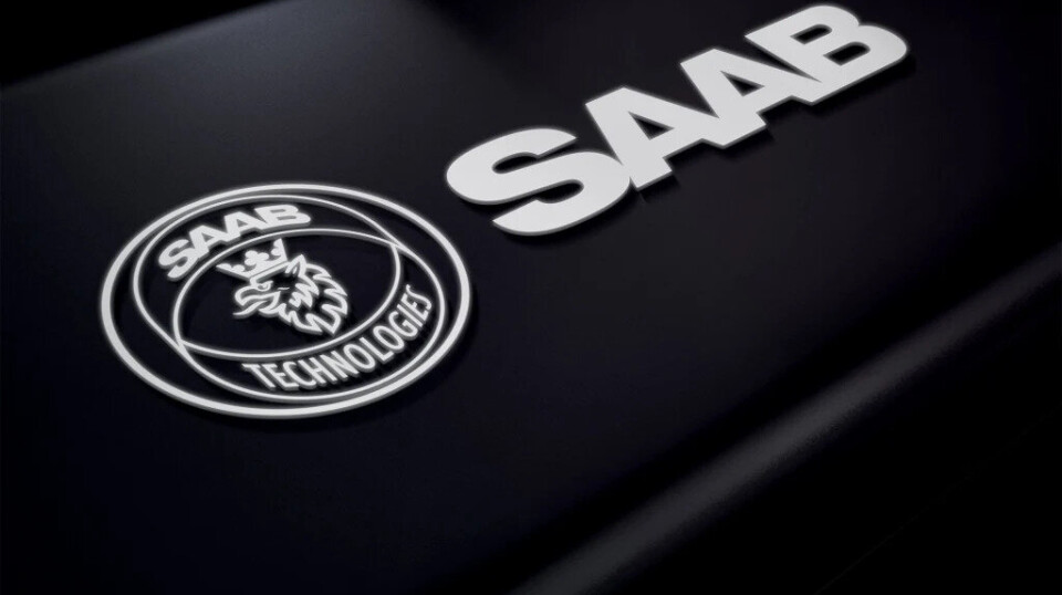 NY AVTALE: Svenske Saab har skrevet en kontrakt med et vestlig land med en verdi på 6,6 milliarder svenske kroner. Saab Technologies logo.