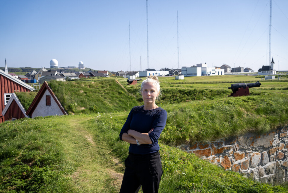 FRYKTER USA: Flagget som vaier på norske forsvarsanlegg skal være norsk, sier SV-leder Kirsti Bergstø.