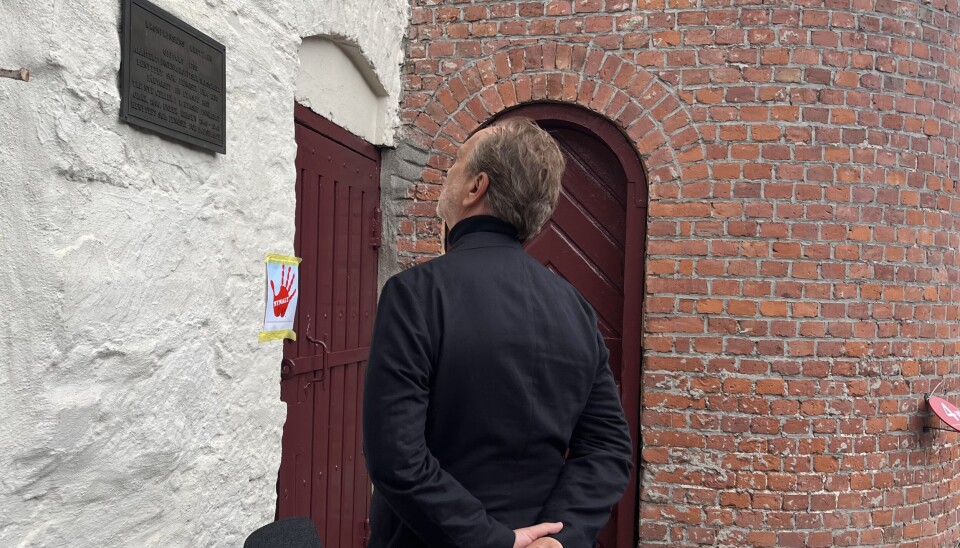AKERSHUS FESTNING: Gard B. Eidsvold måtte gå flere runder med seg selv før portretteringen av Quisling.