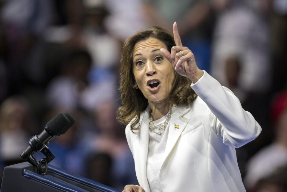 VIL FORTSETTE: Demokratenes presidentkandidat Kamala Harris sier USA ikke vil endre politikken overfor Israel om hun blir president.