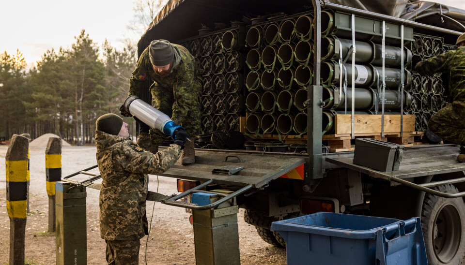 UTVIKLING: KI har stort potensial innen flere områder, for eksempel logistikk. Illustrasjonsfoto fra opplæring av ukrainske soldater i Polen.