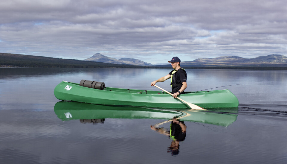 Høstpadling på Sølensjøen