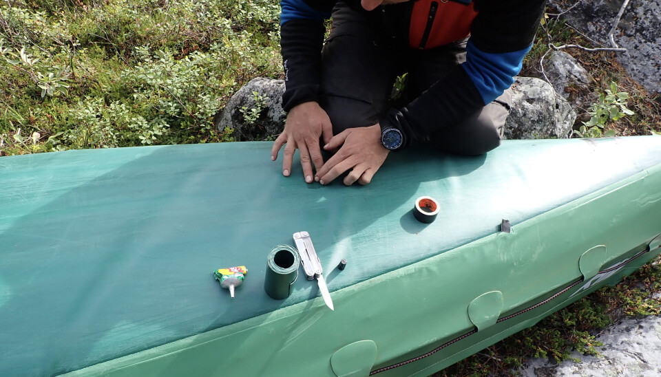 Høstpadling på Sølensjøen