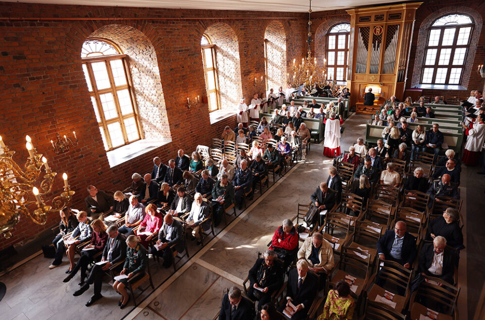 DEBUTEN: Det nye orgelet i Akershus slottskirke ble innviet med høymesse søndag 15. september.