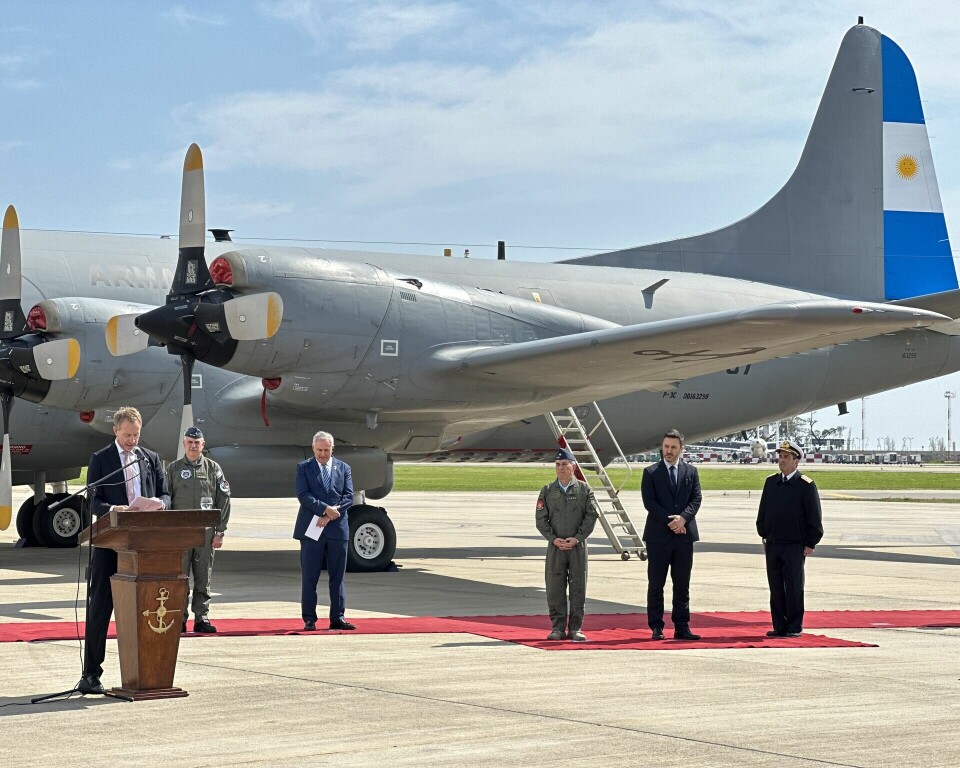Mottok første P3 Orion-fly fra Norge