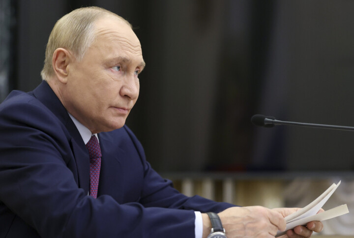 ENDRING: President Vladimir Putin sier at Russlands atomdoktrine kan bli endret.