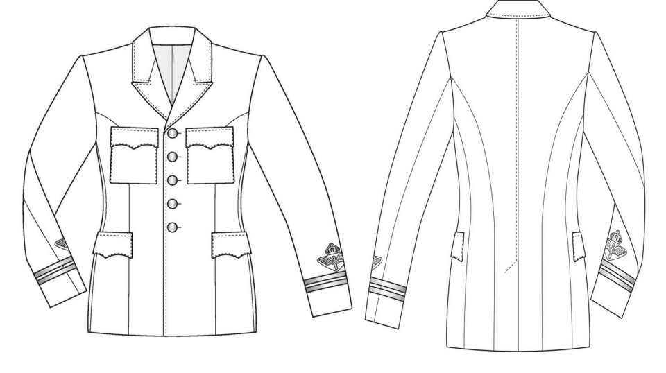 NYTT DESIGN: Det svenske luftforsvaret har kun kommet til skisse-stadiet i utformingen av den nye uniformen.