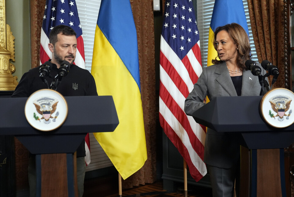 WASHINGTON: USAs visepresident Kamala Harris møtte torsdag Ukrainas president Volodymyr Zelenskyj i Det hvite hus.