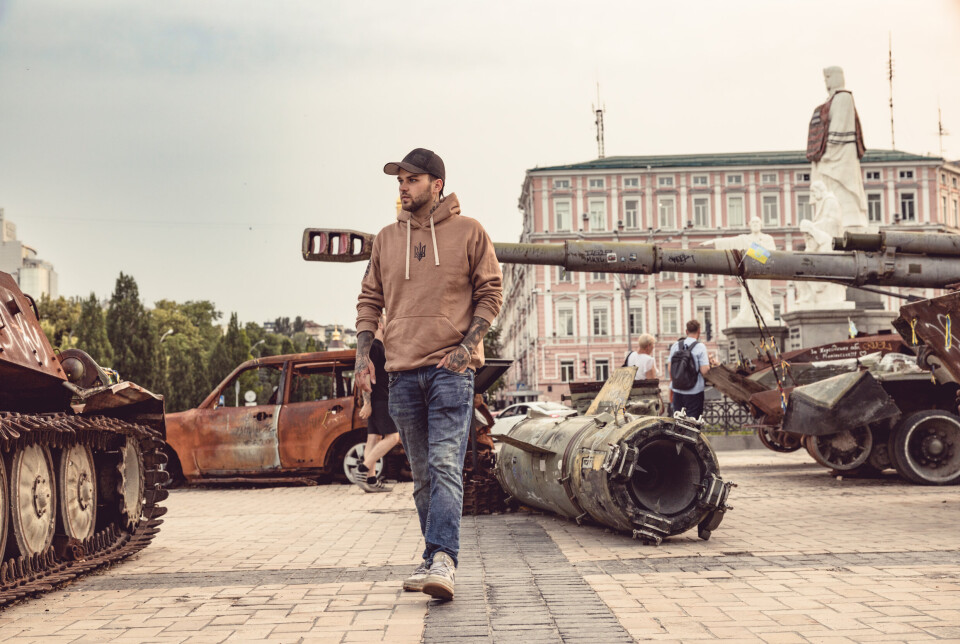 MEDALJE: Kevin Vinje fra Ulefoss er fremmedkriger i Ukraina.