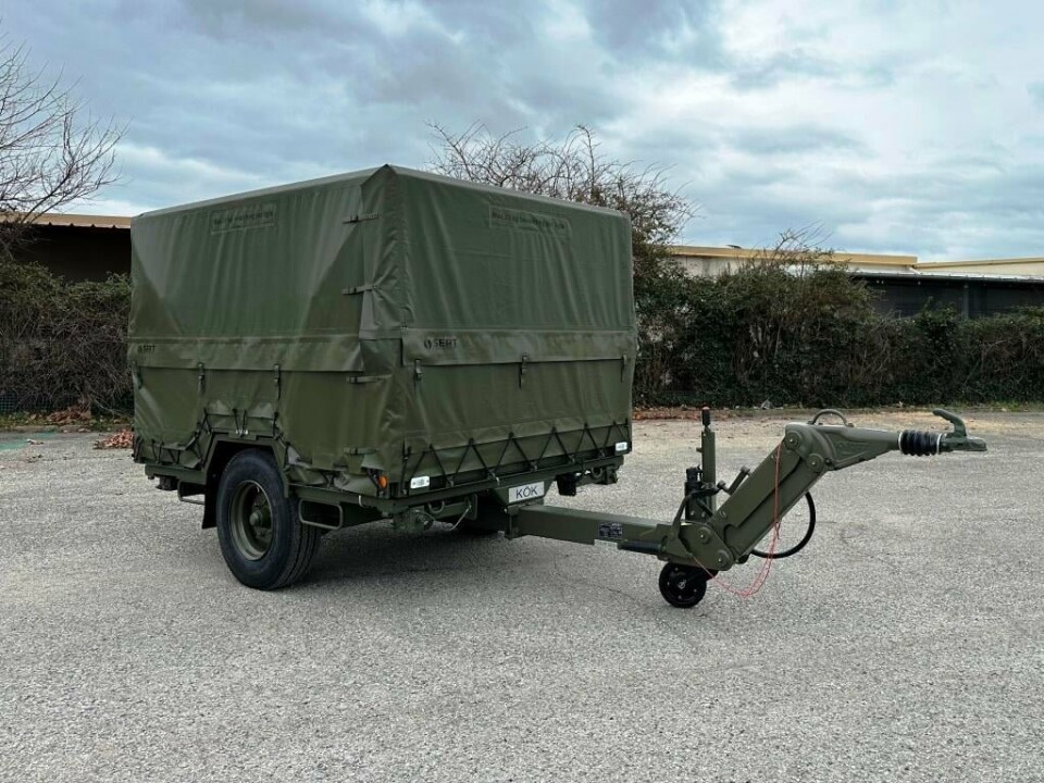 MOBILT: Feltkjøkkenet veier 2500 kilo, og kan pakkes sammen for transportering.