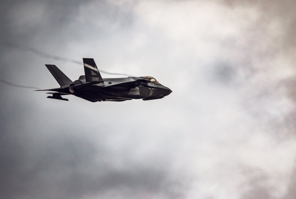 5. GENERASJON: Illustrasjonsfoto av et F-35 som tar av fra Ørland flystasjon i januar i fjor.