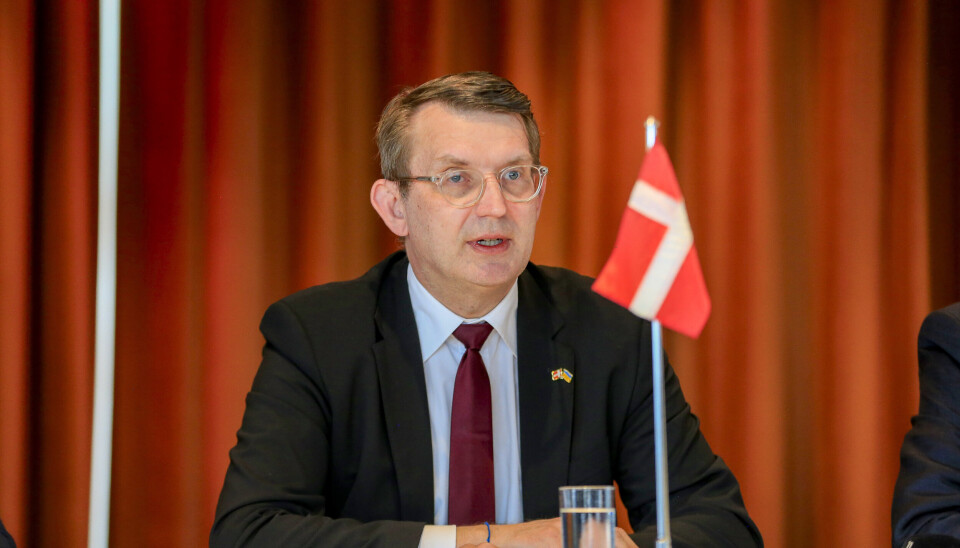 ROLIG: Danmarks forsvrasminister Troels Lund Poulsen ser på trusler fra Russland som skremselspropaganda