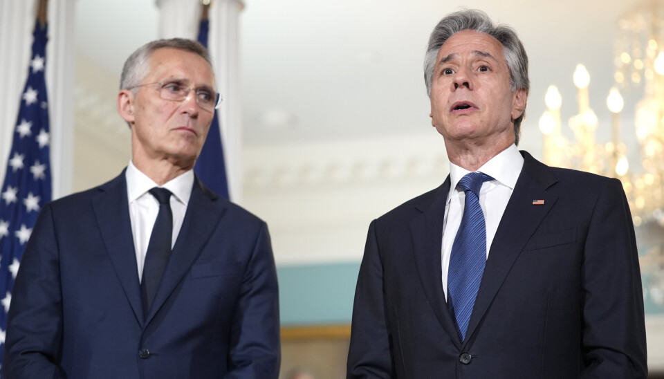 NATO: Tidligere generalsekretær i Nato Jens Stoltenberg og USAs utenriksminister Antony Blinken slås til riddere i Sverige for sin Nato-innsats.