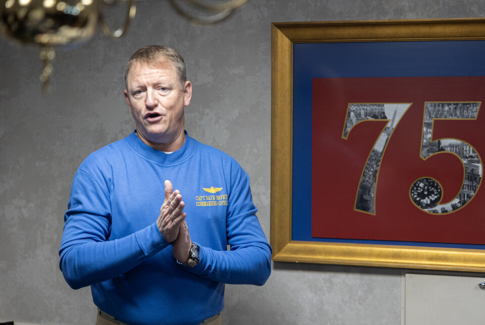 KAPTEIN: Dave Snowden mener været i Nordsjøen er en utfordring.