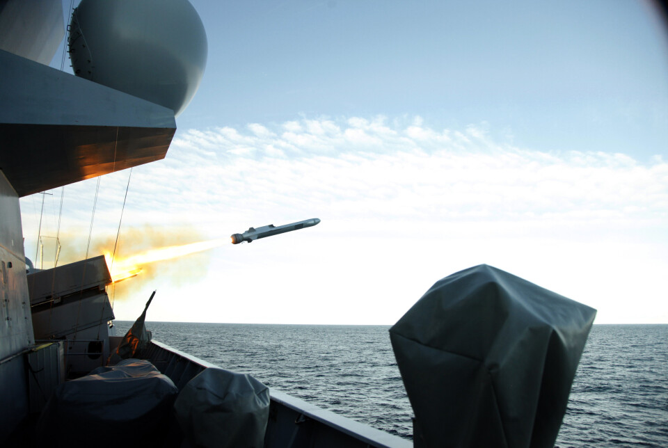 SAMARBEID: Den kommende liaisonen fra Australia skal jobbe tett opp mot landets investeringer av Naval Strike Missile som produserers av Kongsberg. Her fra en test i Norge i 2012.