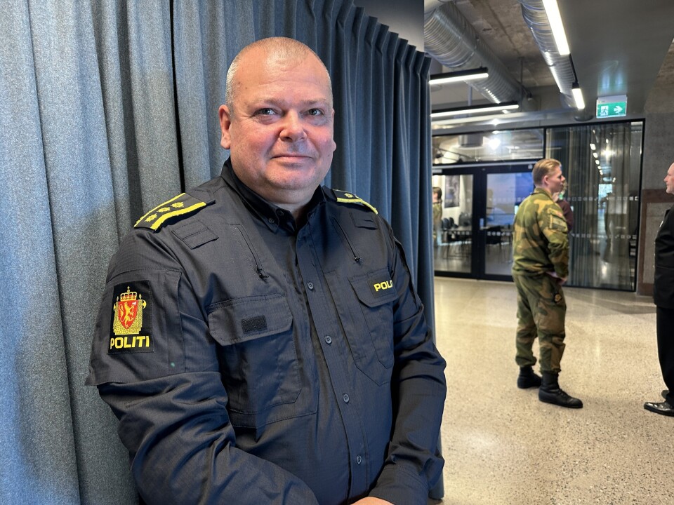 INGEN HENDELSER: Seksjonsleder i Oslo politidistrikt, Torgeir Lindstad, forteller at det ikke er meldt om noen uønskede hendelser under innseiling til hangarskipet.