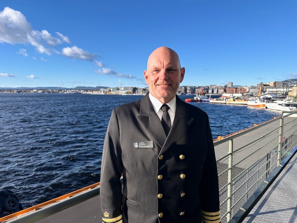 VAR PÅ BRUA: Da Gerald R. Ford besøkte Oslo i fjor var det losformann Jon Einar Kristiansen som var på brua.