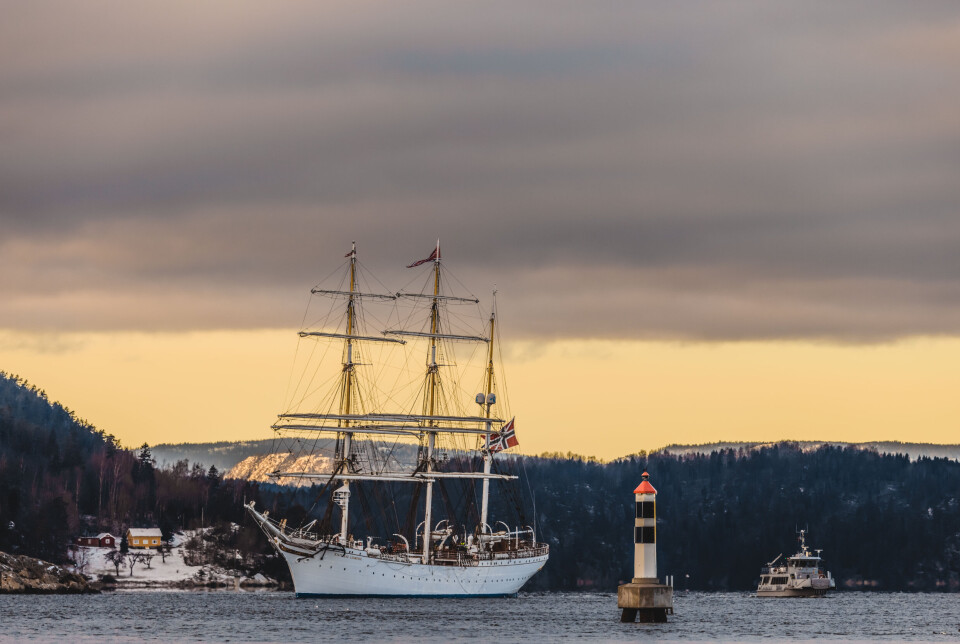 FIRE NYE ÅR: Sjøkrigsskolen har benyttet Statsraad Lehmkuhl som en del av utdanningen siden 2002.