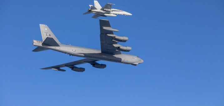 Amerikansk B-52 bombefly fløy over Nord-Norge