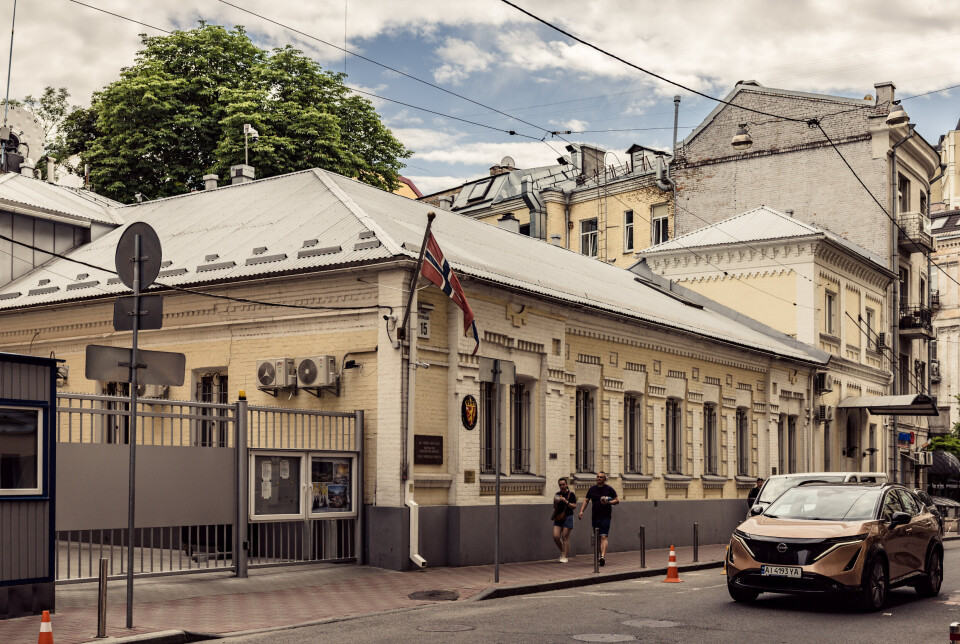 HOVEDSTADEN: Norges ambassade i Kyiv holder fortsatt åpent.
