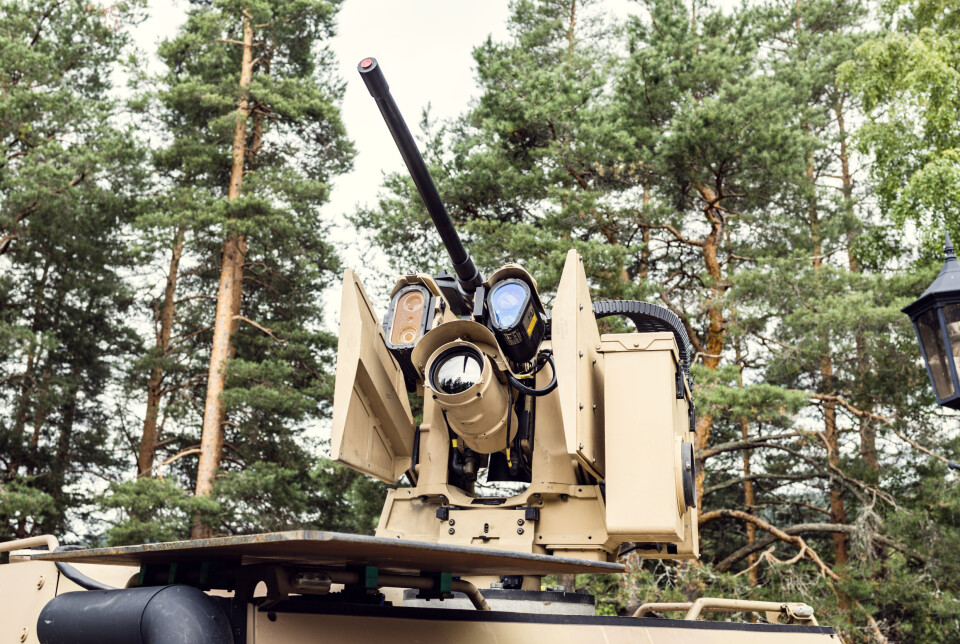 ANTI-DRONESYSTEM: Forsvaret vil bruke store summer på anti-dronesystemer. På bildet er Kongsberg-gruppens anti-dronesystem Cortex Typhon.