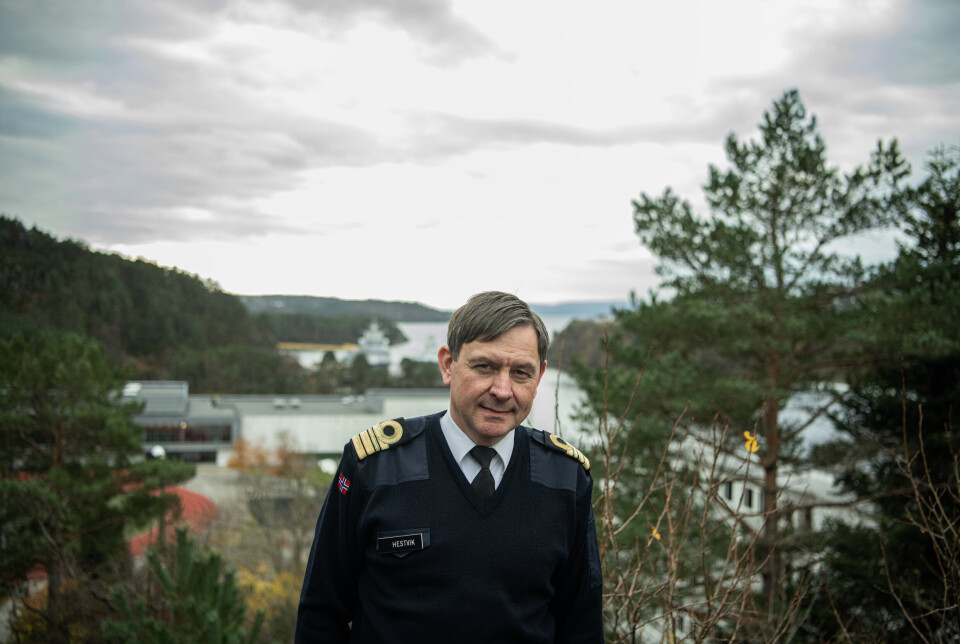 MR. FLÅTEPLAN: Geir Arne Hestvik arbeider hver dag med Sjøforsvarets fremtid på Haakonsvern.