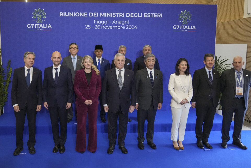 MØTE: G7-landene møtes i disse dager på Fiuggi i Italia for å diskutere en rekke sikkerhetspolitiske spørsmål.