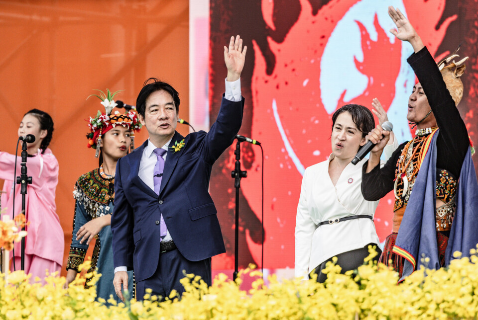 William Lai (DPP) ble innsatt som president i Taiwan. Her med visepresident Hsiao Bi-khim.