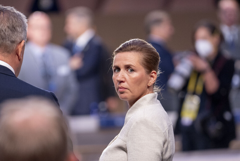 SVARER TRUMP: Danmarks statsminister Mette Frederiksen under et møte i Nato-Ukraina-rådet på toppmøte i Washington, DC.
Foto: Javad Parsa / NTB