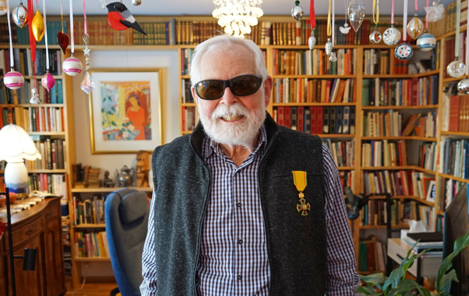 PER GLAD: Per Glad tjenestegjorde som instruktør på sjøkrigsskolen i perioden 1960-1964. Han bor i dag på Nøtterøy og er i en alder av 90 år en av få gjenlevende fra operasjonen.