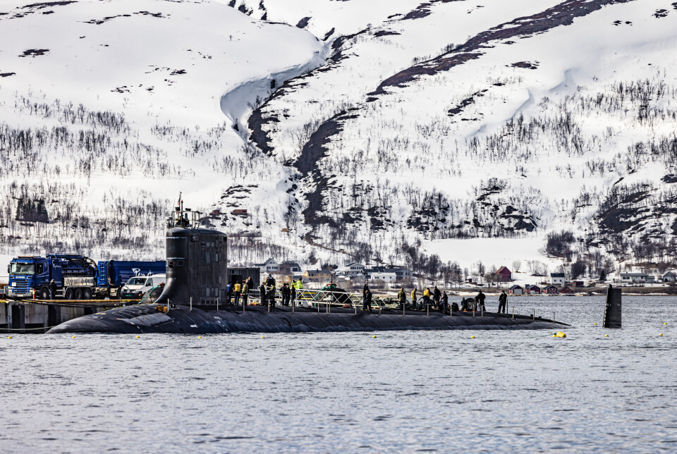 I NORGE: Ubåten USS «New Mexico» var på besøk utenfor Tromsø i januar 2021. Skipets tre nyeste søsterskip, alle av Virginia-klassen, har nå fått sine navn.