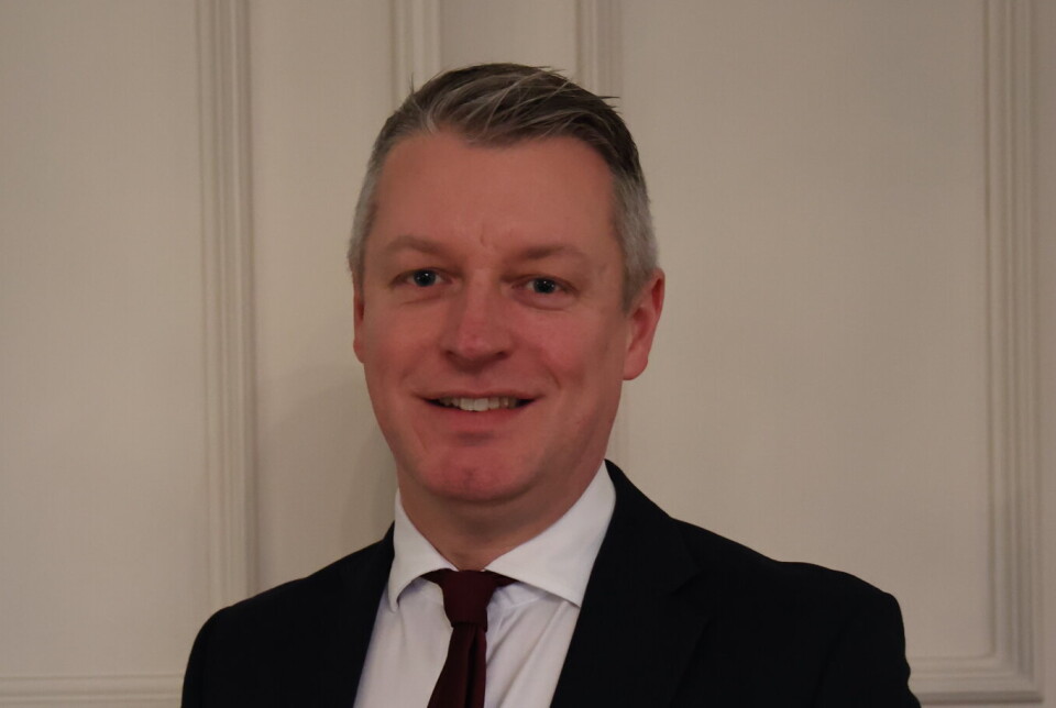 NORGESBESØK: Luke Pollard på den britiske ambassaden i Oslo.