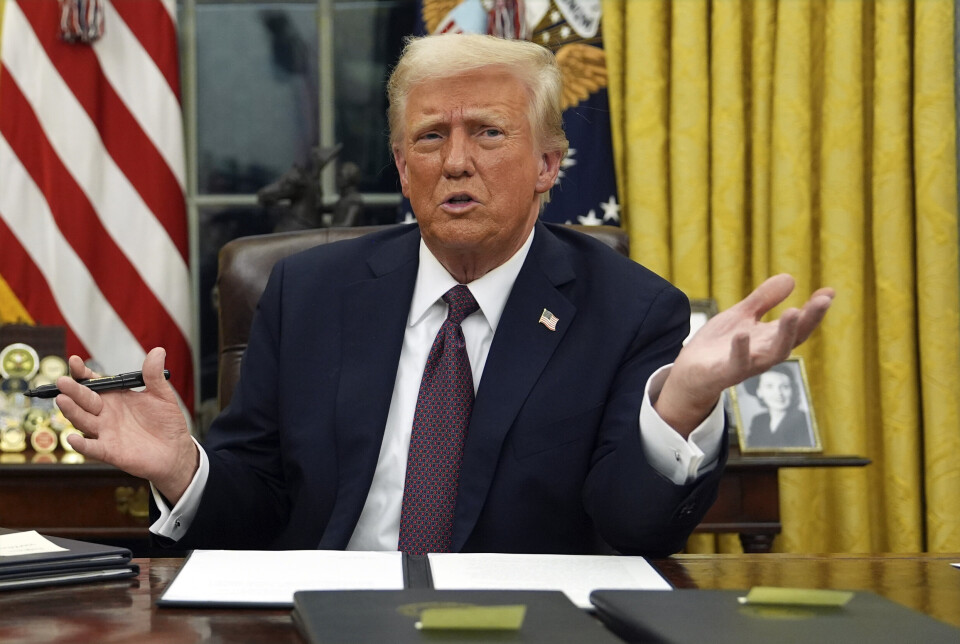 MØTE: Donald Trump sa at han forbereder et møte med Vladimir Putin under en pressekonferanse i Det hvite hus.