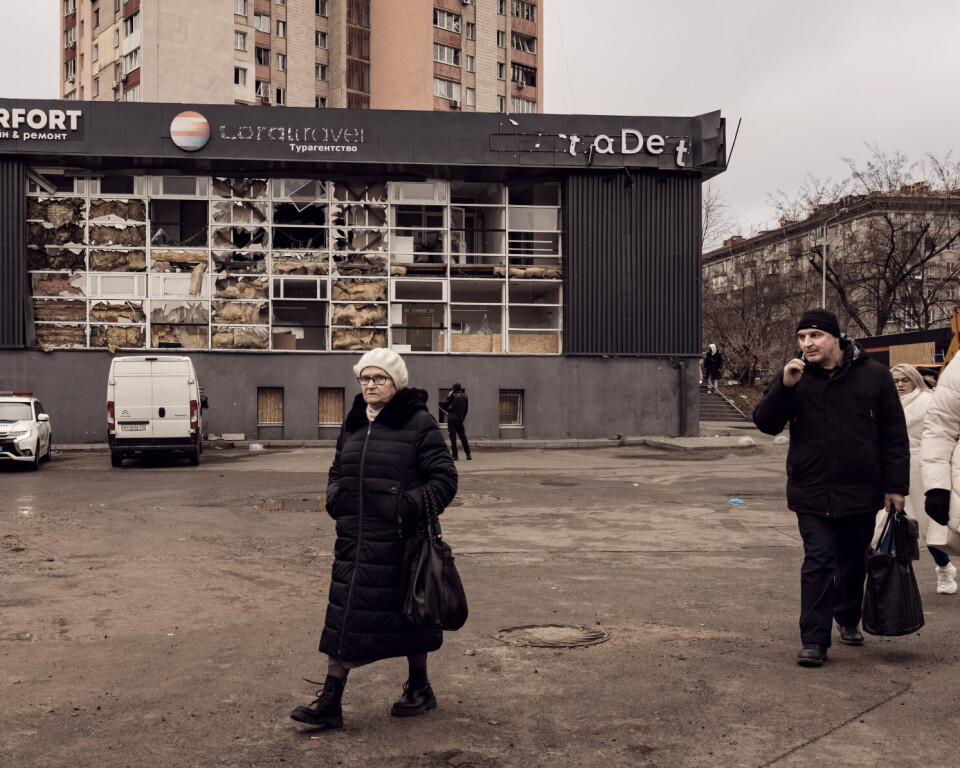 Russiske droner skal ha sluppet klasevåpen over Kyiv